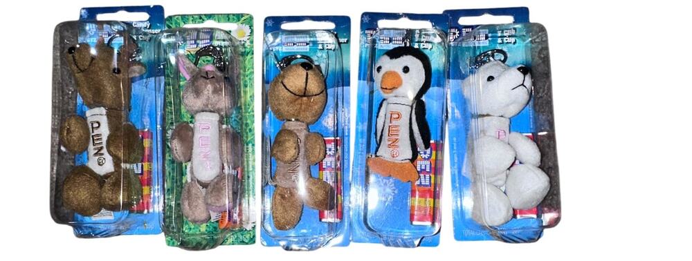 Pez Pets artic babies bundle dispenser keychains 2007 collectors item